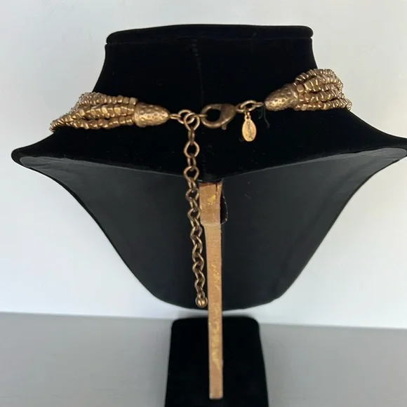 Chico’s Elegant Gold Multi-Strand Necklace - Picture 3 of 5